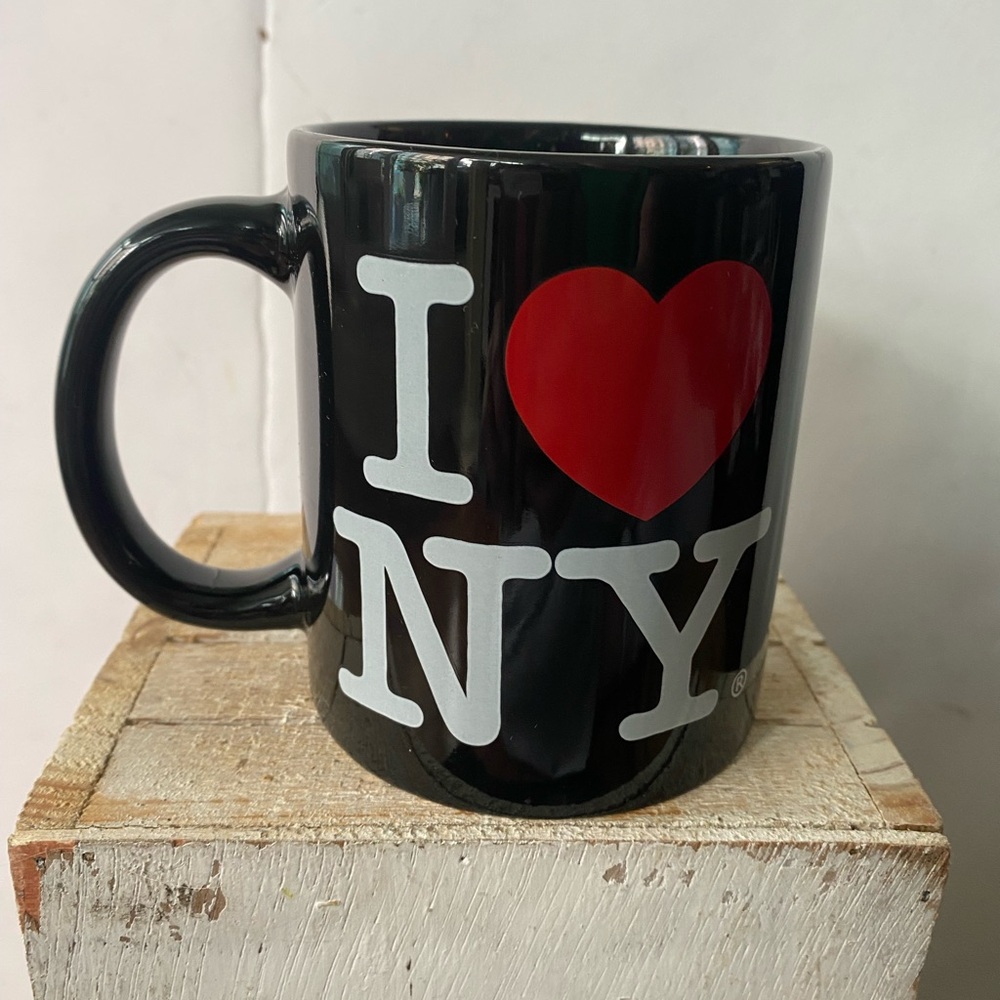 I Love NY Black Mug